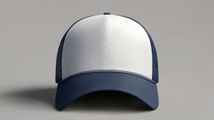 3D rendering baseball cap cap white navy blue Plain navy blue tr