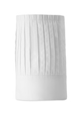 One new chef's toque isolated on white