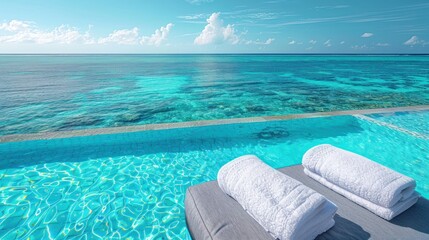 Infinity Pool Overlooking the Turquoise Ocean