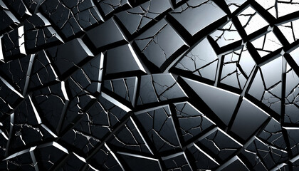 black cracked stone texture