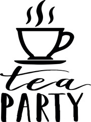 a cup of tea slogan vector design.