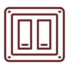 Switcher Vector Line Maroon Icon Design