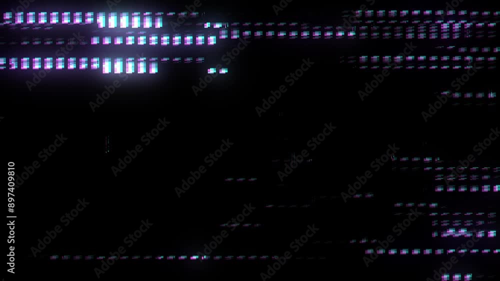 Poster Abstract glitch background. Digital damage backdrop with noise effect. Error texture. Computer virus. Corrupted code. 3d rendering.