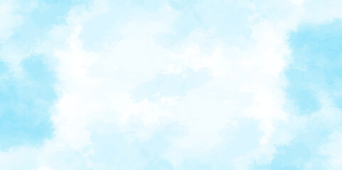 Obraz premium Blue sky with cloud .Beautiful blue sky with white clouds .bright cloud cover in the sun calm clear winter air background .gradient light white background. 