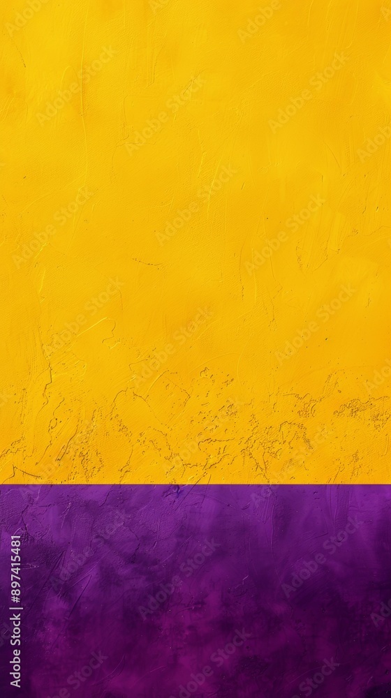Poster vivid yellow and purple textured background with copy space, suitable for a variety of design projec