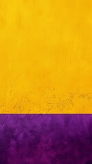 Naklejka premium Vivid yellow and purple textured background with copy space, suitable for a variety of design projects. The contrasting colors create a bold and eye-catching effect