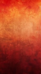 Obraz premium Fiery red and orange paint gradient with visible brush strokes on a textured background, exuding passion and energy. Perfect for stylish, modern projects with a vintage touch