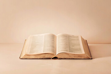 Fototapeta premium open bible on a table