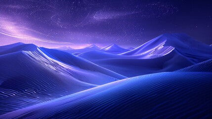 Mysterious Extraterrestrial Desert with Giant Sand Dunes