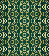 Fototapeta premium Islamic background with traditional style arabic. Seamless pattern for card, background, fabric or abstract design. Muslim ornament.