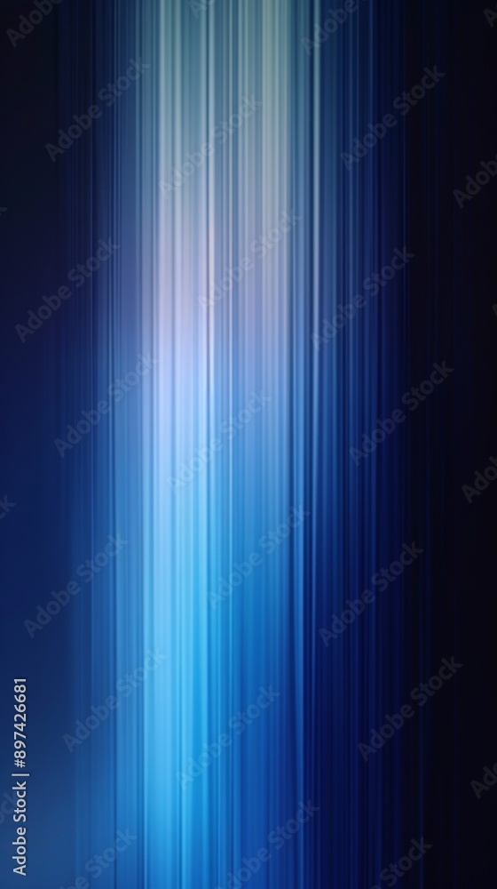 Poster abstract blue background with vertical lines blending together, creating a smooth light effect