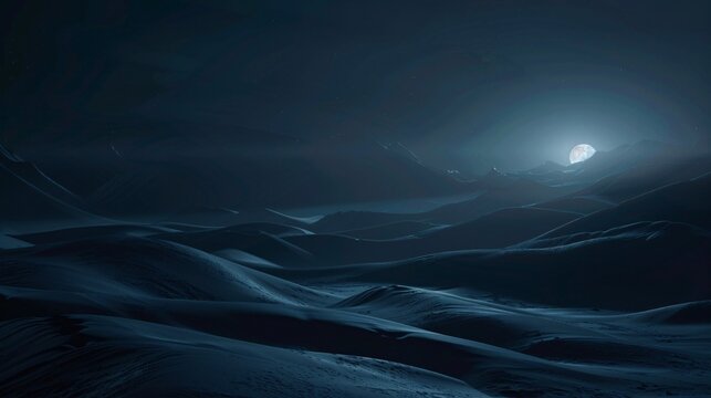 Mysterious Extraterrestrial Desert with Giant Sand Dunes lll