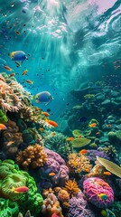 Coral Kingdom: Underwater Paradise, 4K hyperrealistic photo