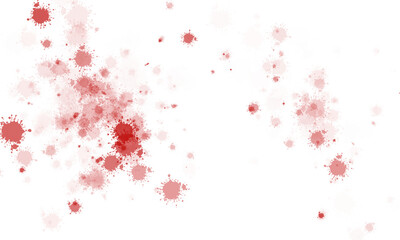 Obraz premium Isolated red paint blood splatter