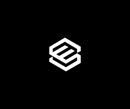 E ES SE simple clean logo design