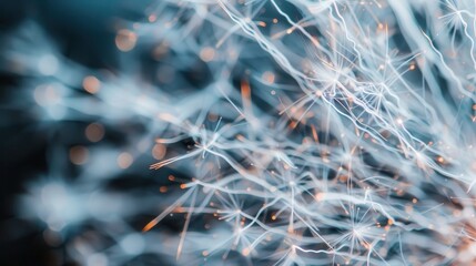 A captivating macro shot of sparkling electrical currents, creating an abstract visual representation of energy, movement, and the dynamic nature of electricity and technology.