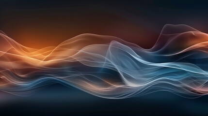 Fototapeta premium Abstract background with flowing, colorful smoke or energy. Perfect for futuristic or tech themes.