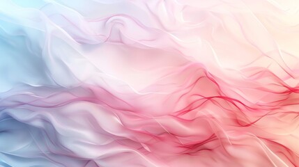 Obraz premium Abstract background with soft, flowing, pastel colors of pink, blue, and white.