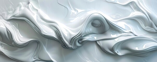 Obraz premium Glossy White Ceramic Surface Texture Background, 4K hyperrealistic photo