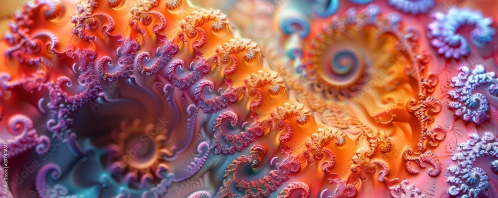 Poster fractal patterns with infinite detail