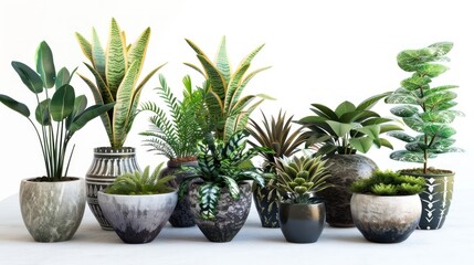 Collection of potted plants