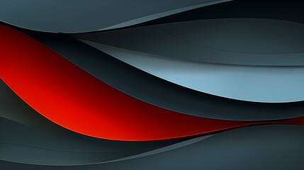 Dynamic and modern abstract background design with flowing red and grey shapes