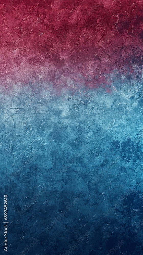 Poster abstract background texture of a painted wall showing brush strokes in blue and red. perfect for gra