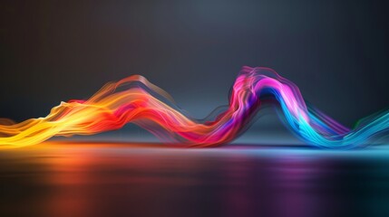 Illuminated Elegance: 3D Flowing Streams of Light Painting Simulation