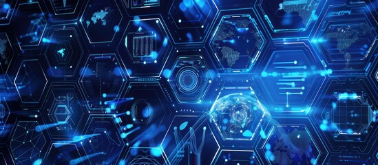 Fototapeta premium Abstract Digital Network Background