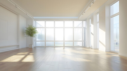 Modern bright home space background