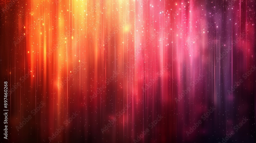 Poster vibrant abstract background featuring multicolored light streaks with a dynamic and vibrant gradient