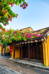 Obraz premium Hoi An ancient town riverfront in Quang Nam Province of Vietnam