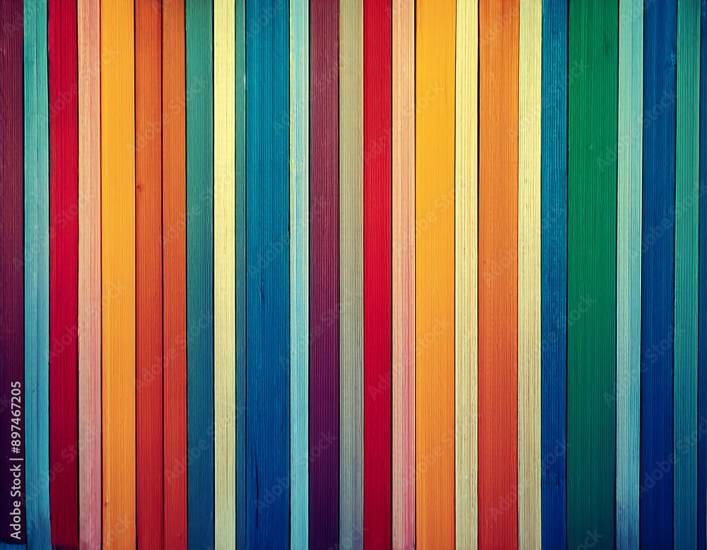 Aufkleber  Background Color Abstract Design Stripe- A retro abstract background with colorful stripes,_1(39)