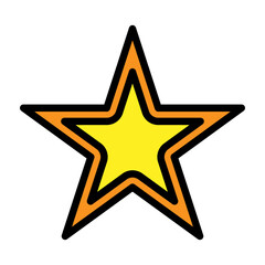 Star Vector Filled Icon Design