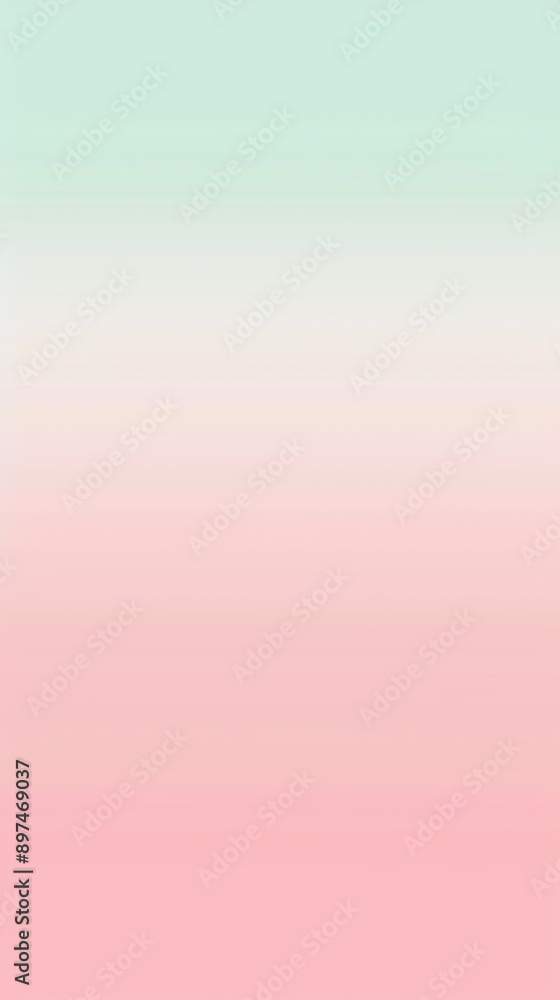 Poster soft color transitions featuring pink, white, and green create a calming and elegant abstract backgr