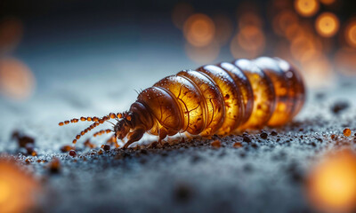 Abstract extraterrestrial creature from another planet. New life. Generative AI