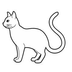 Obraz premium cat sticker image colorful style