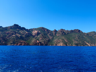 Obraz premium Calanques de Piana - Golfe de Girolata - Réserve Naturelle de Scandola - Depuis la mer
