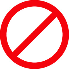 No Sign Icon. Red Crossed Circle Vector Design. Anti sign. vector stop sign icon. No smoking sign, red warning isolated