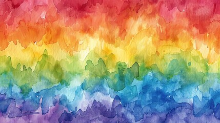 Vibrant watercolor background featuring a spectrum of colors, perfect for artistic projects, wallpapers, and promotional materials.