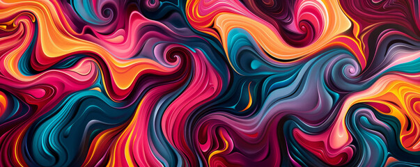 Fototapeta premium Abstract colorful swirl pattern