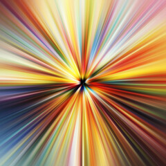 Obraz premium Colorful zoom motion effect. Abstract background. Color lines. Colored texture backdrop and banner. Multi color gradient pattern and textured wallpaper.