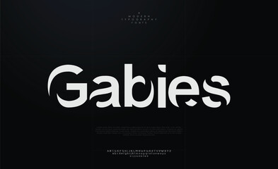 Gabies, sport modern urban alphabet fonts typography abstract technology future creative logo design