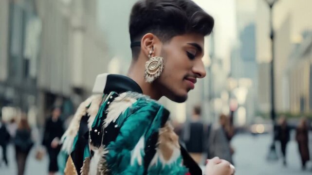 portrait of a person in the city