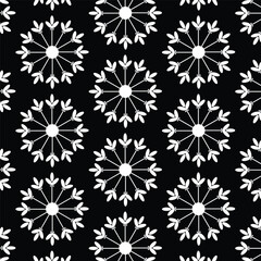 Black and white geometric pattern repeating abstract background