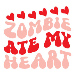 Zombie ate my heart svg