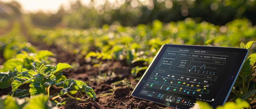 Tablet interface for smart agricultural risk management