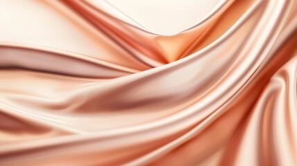 Obraz premium A long, flowing piece of pink fabric