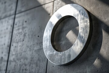 Metallic shadowed logo mockup for your branding needs