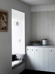 interior of a bedroom generative ai